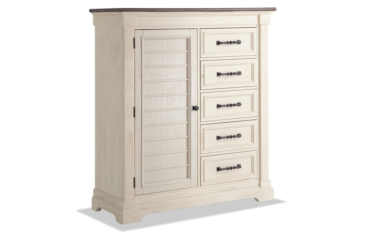 Laurel White Gentleman's Chest white_finish Bob's Discount