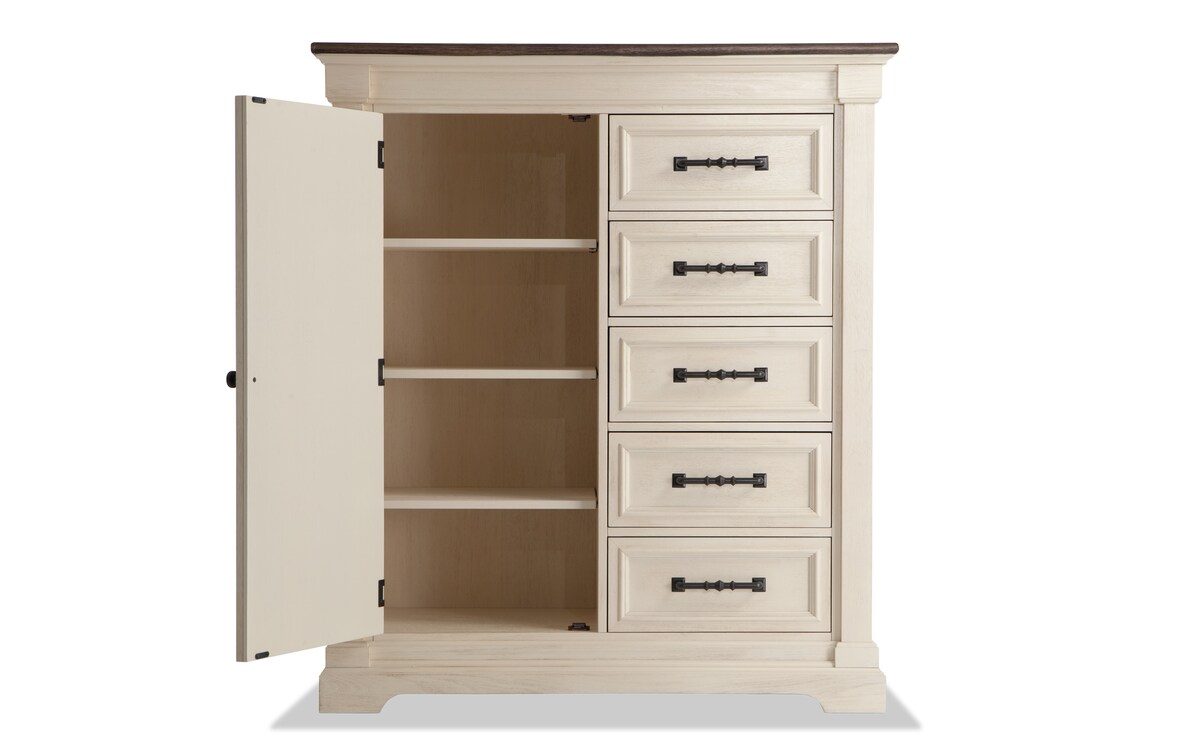 Laurel White Gentleman's Chest white_finish Bob's Discount