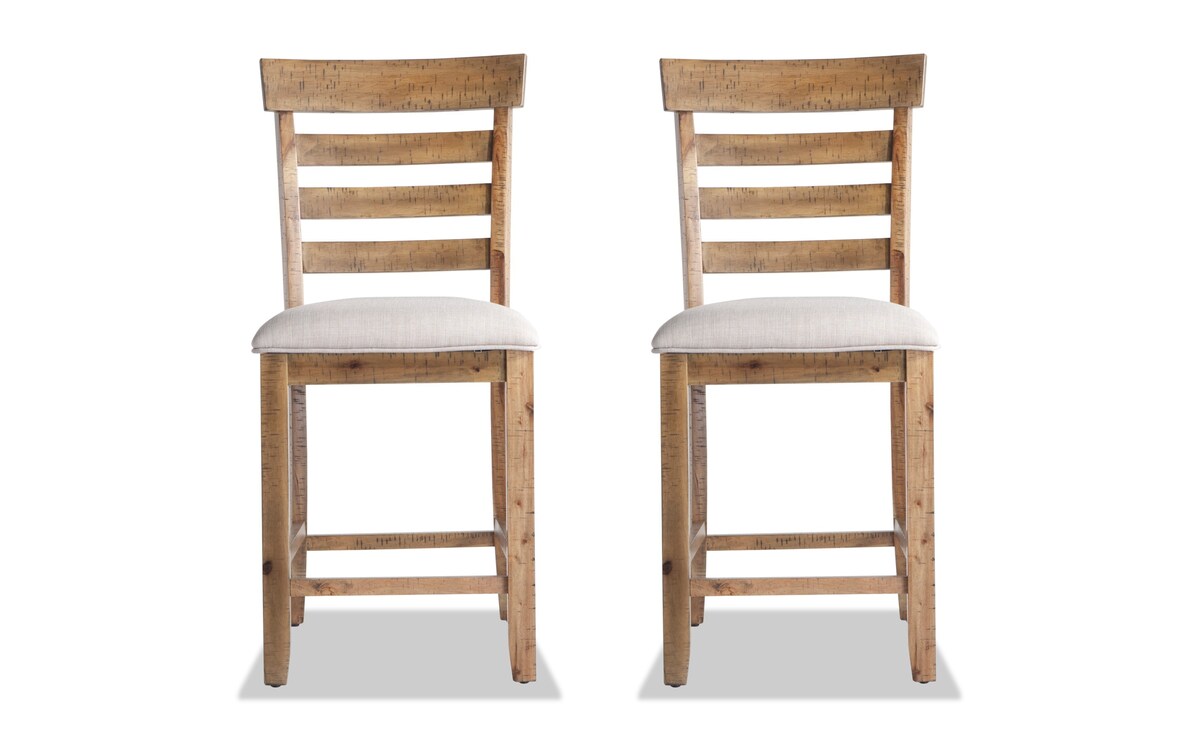 Set of 2 Sonoma Natural Counter Stools Bob's Discount Furniture