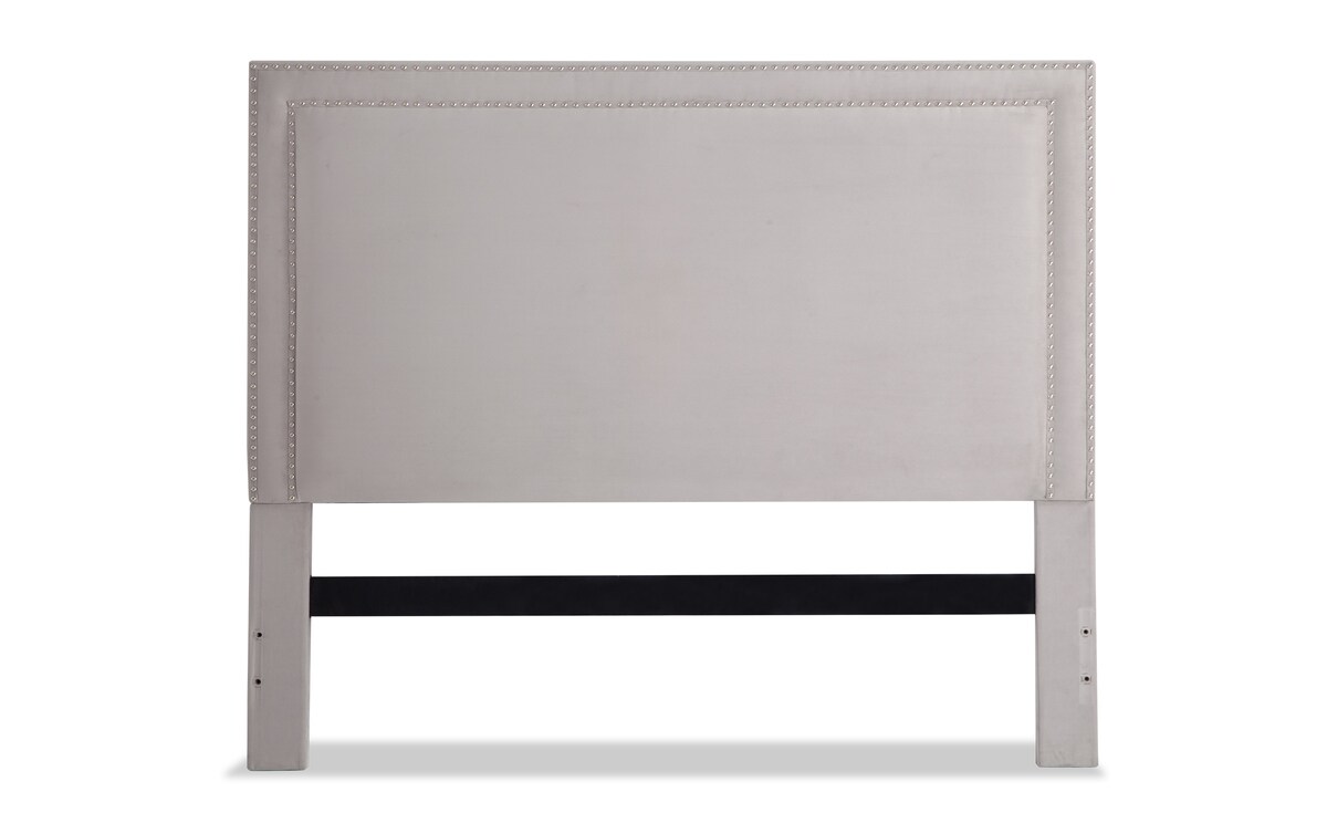 Tremont King Gray Upholstered Headboard king