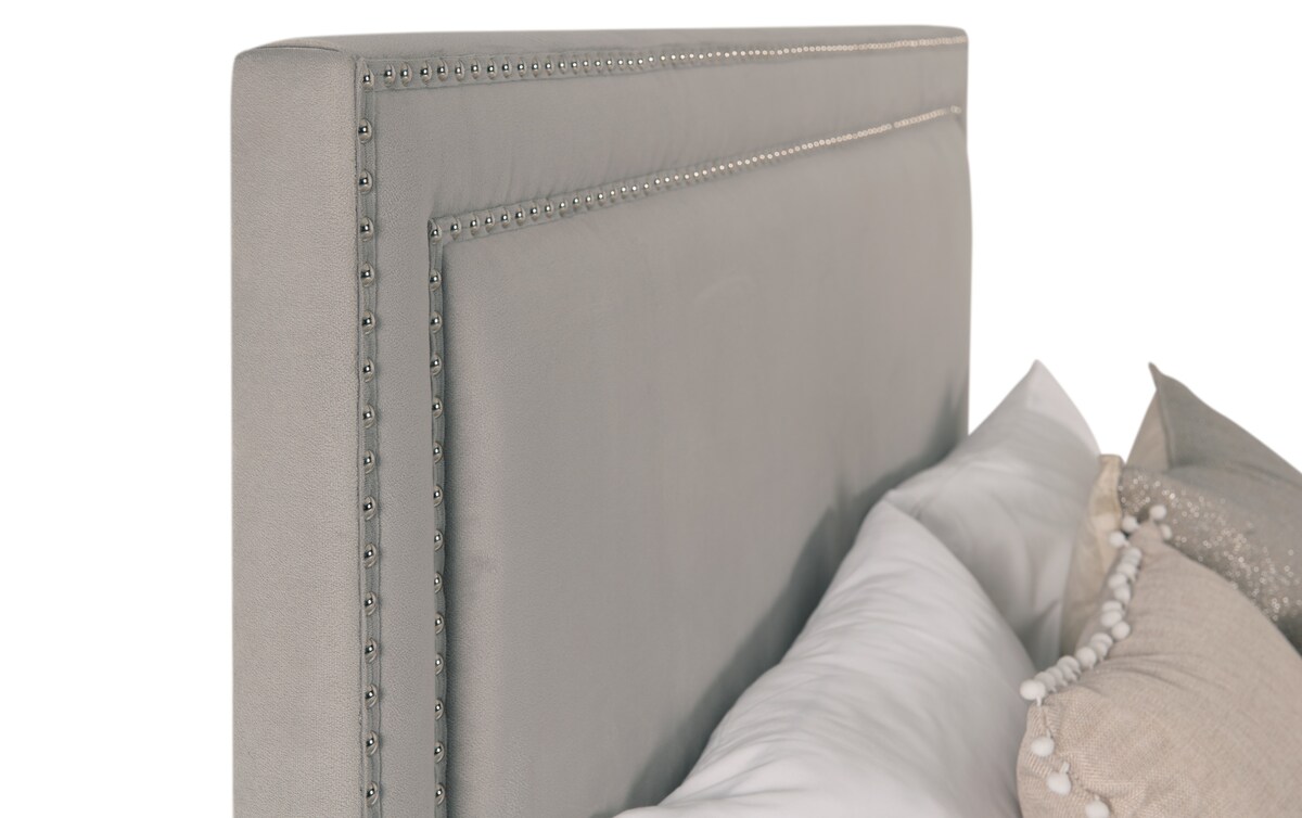 Tremont Queen Gray Upholstered Bed queen
