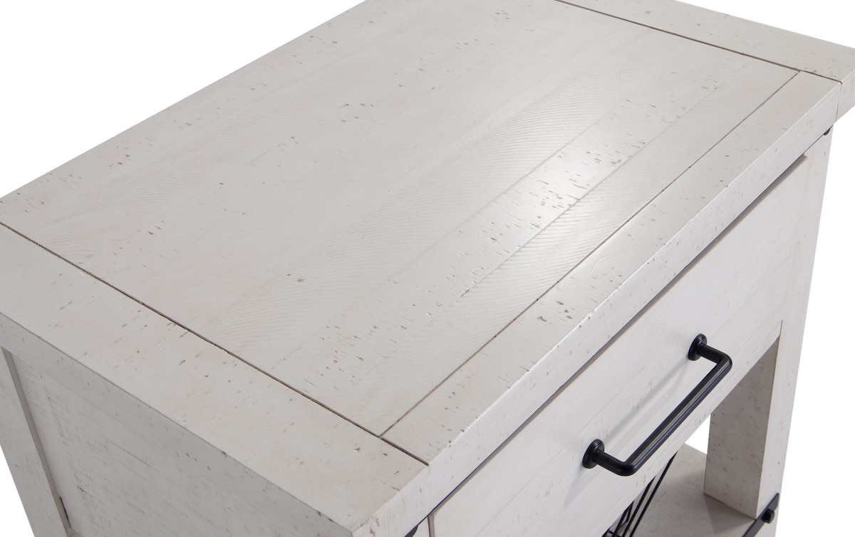 Montana 5 Piece Queen White Bookcase Storage Bedroom Set with Chest