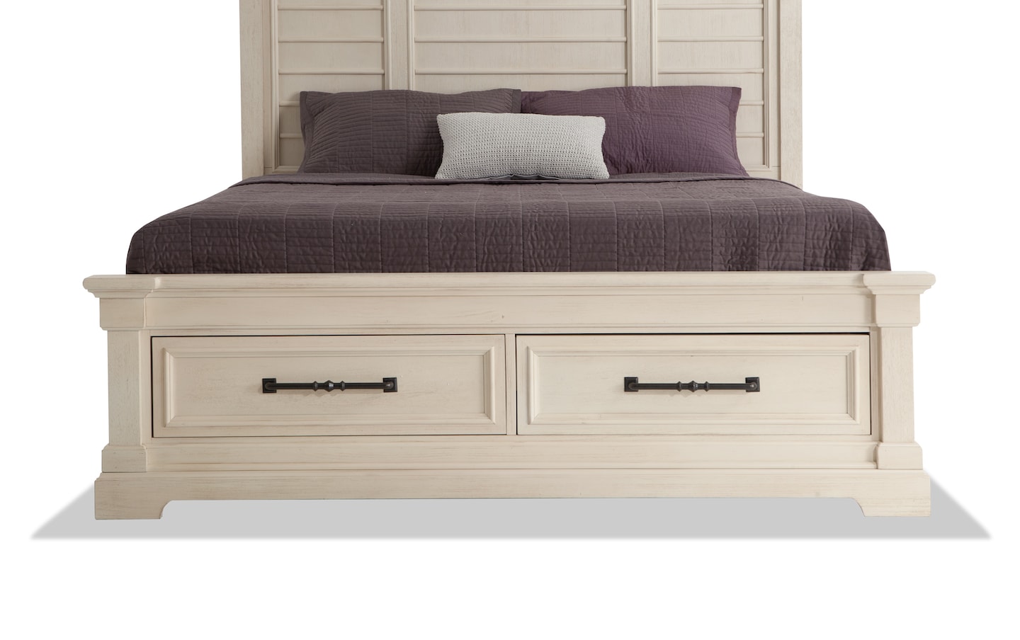 Laurel 5 Piece Queen White Storage Bedroom Set with Lift Top Chest ...