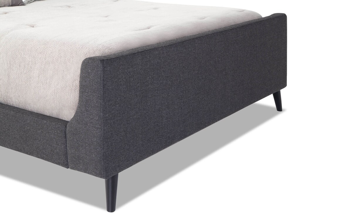 Copenhagen King Onyx Upholstered Bed king Bob's Discount Furniture