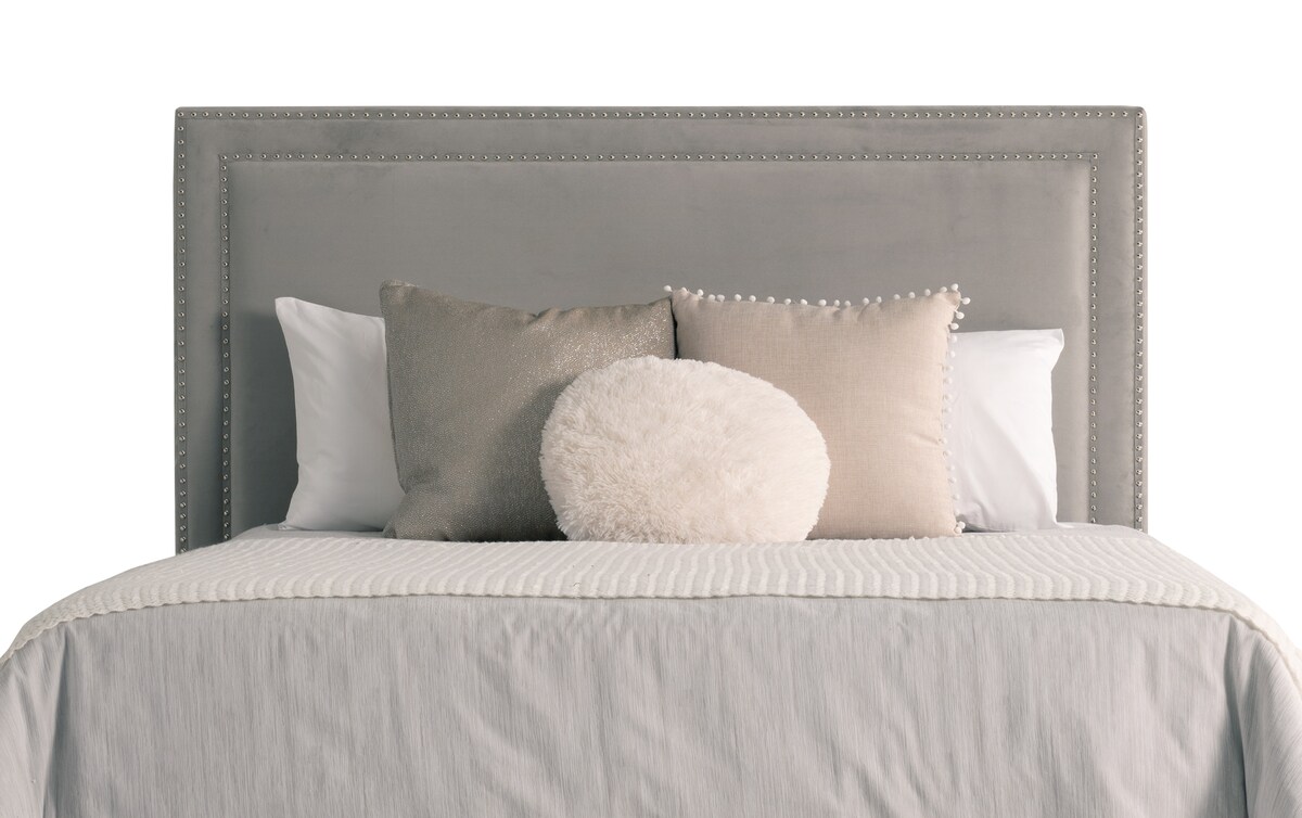 Tremont 4 Piece King Gray Upholstered Bedroom Set king