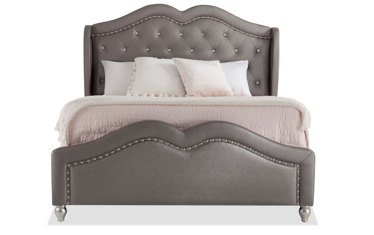 Diva II Queen Upholstered Bed Bob's Discount Furniture & Mattress Store