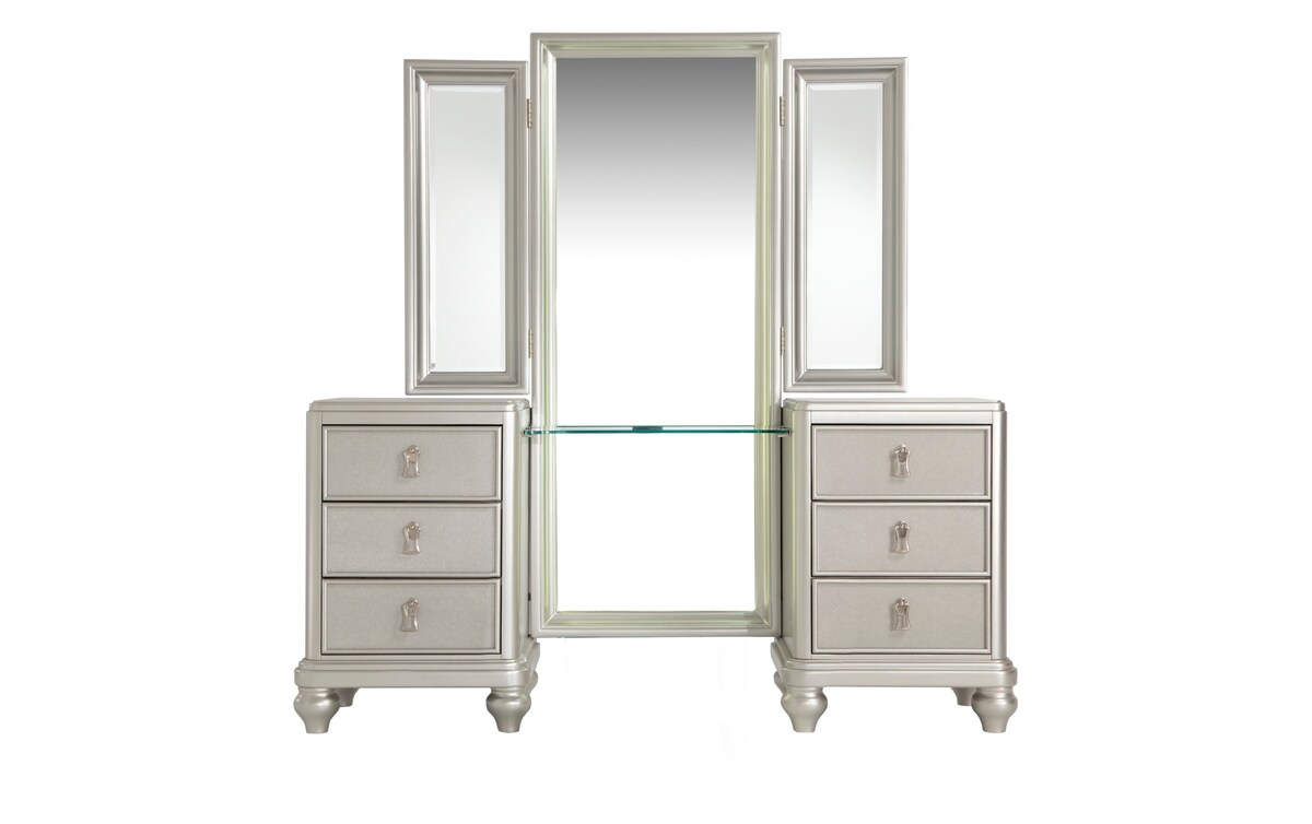 Diva II 4 Piece Full Bedroom Set with Chest and Vanity full