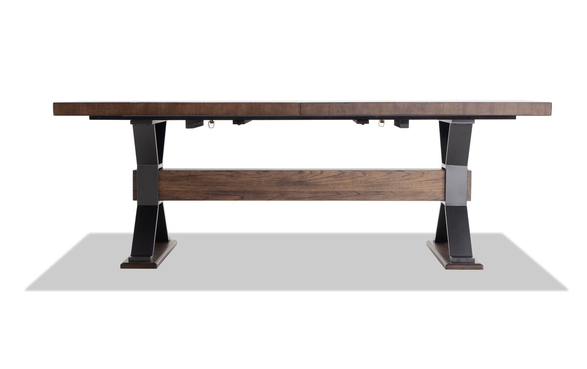 Lennox 9 Piece Dining Set with Ladder Back Chairs brown_finish Bob's Discount Furniture