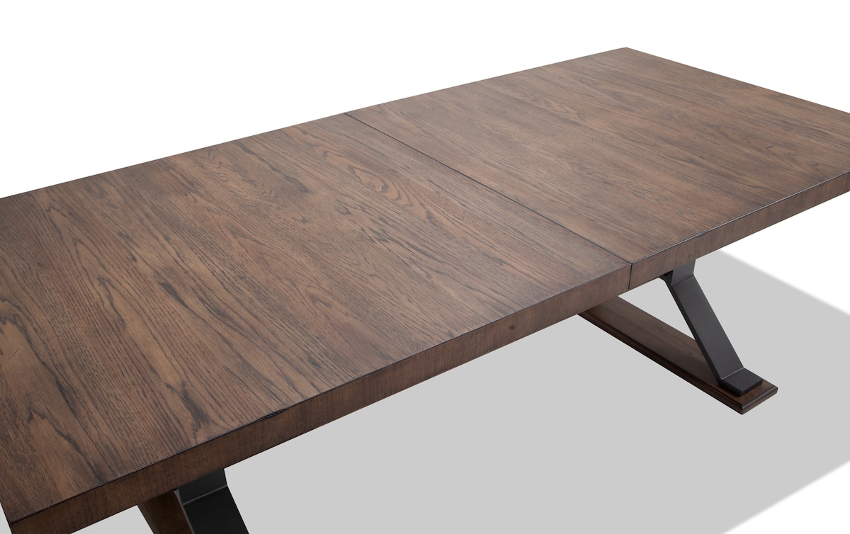 Lennox 9 Piece Dining Set with Ladder Back Chairs brown_finish Bob's Discount Furniture