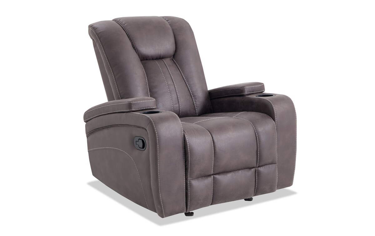 Viking Glider Recliner graphite_color Bob's Discount Furniture