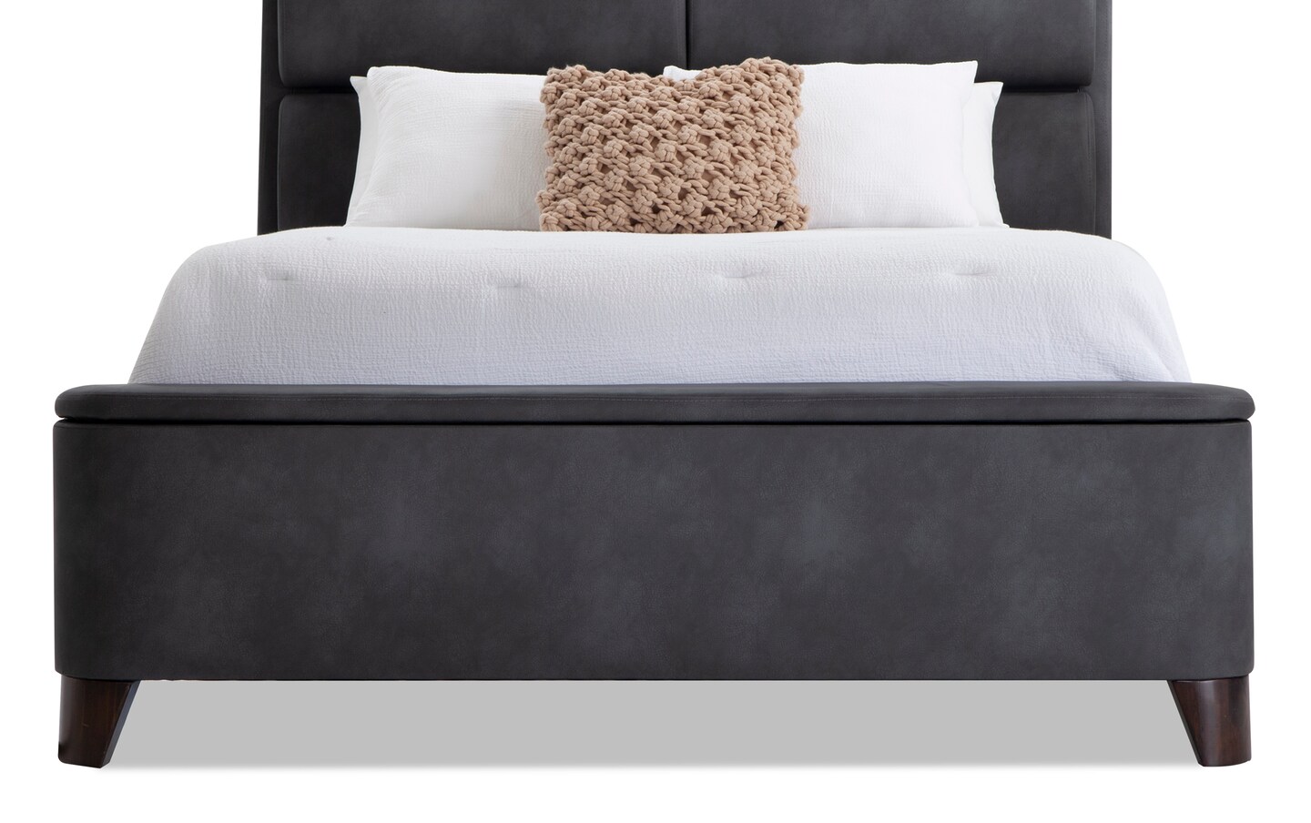 Bobs furniture upholstered bed discount