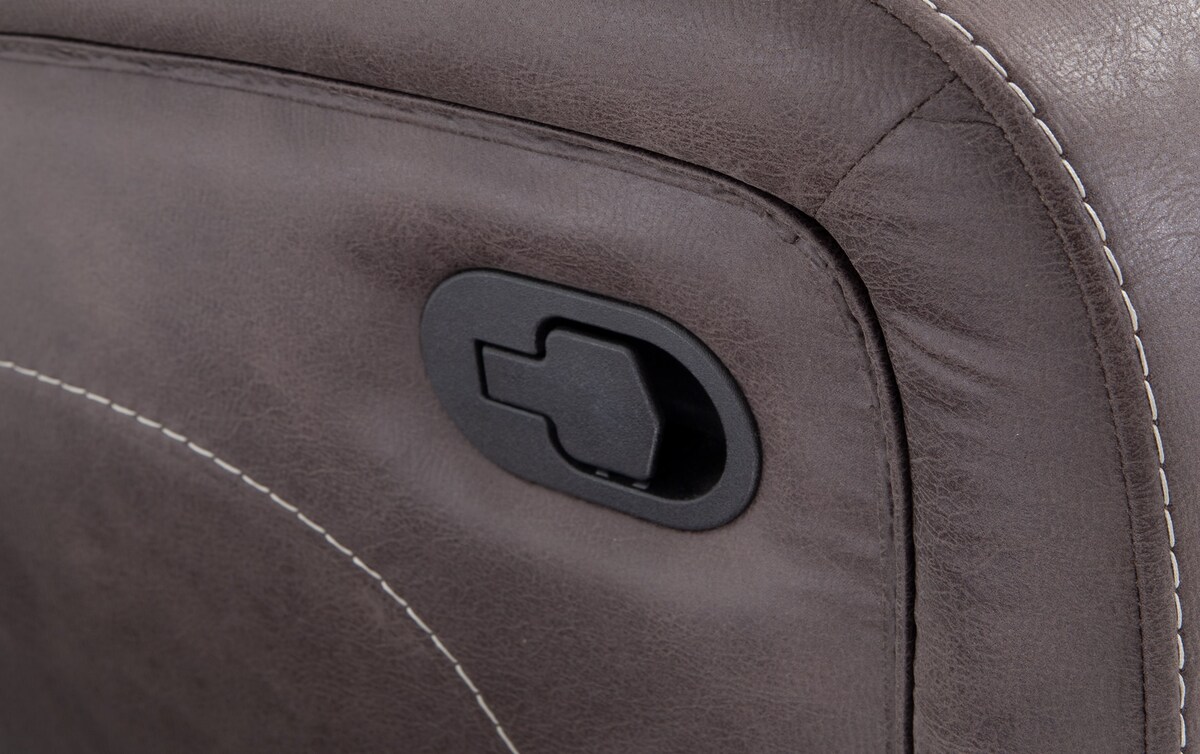 Viking Manual Reclining Sofa & Gliding Console Loveseat graphite_color