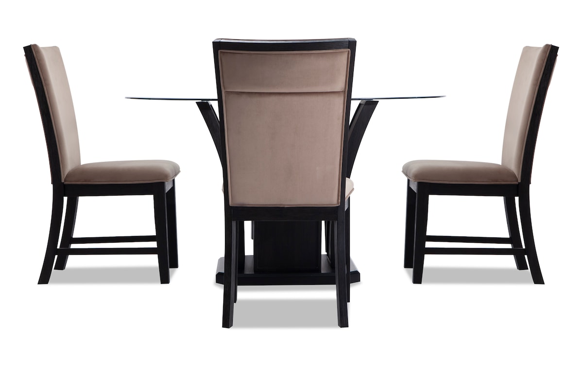 Cosmopolitan 5 Piece Round Camel Dining Set Bob's Discount Furniture