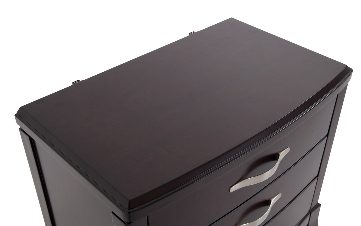 Elevations 5 Piece Queen Dark Espresso Storage Bedroom Set queen