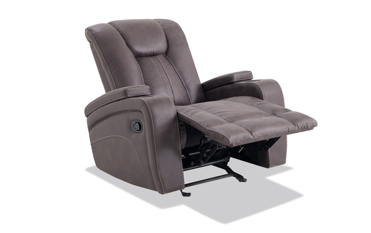 Viking Manual Reclining Sofa & Glider Recliner graphite_color