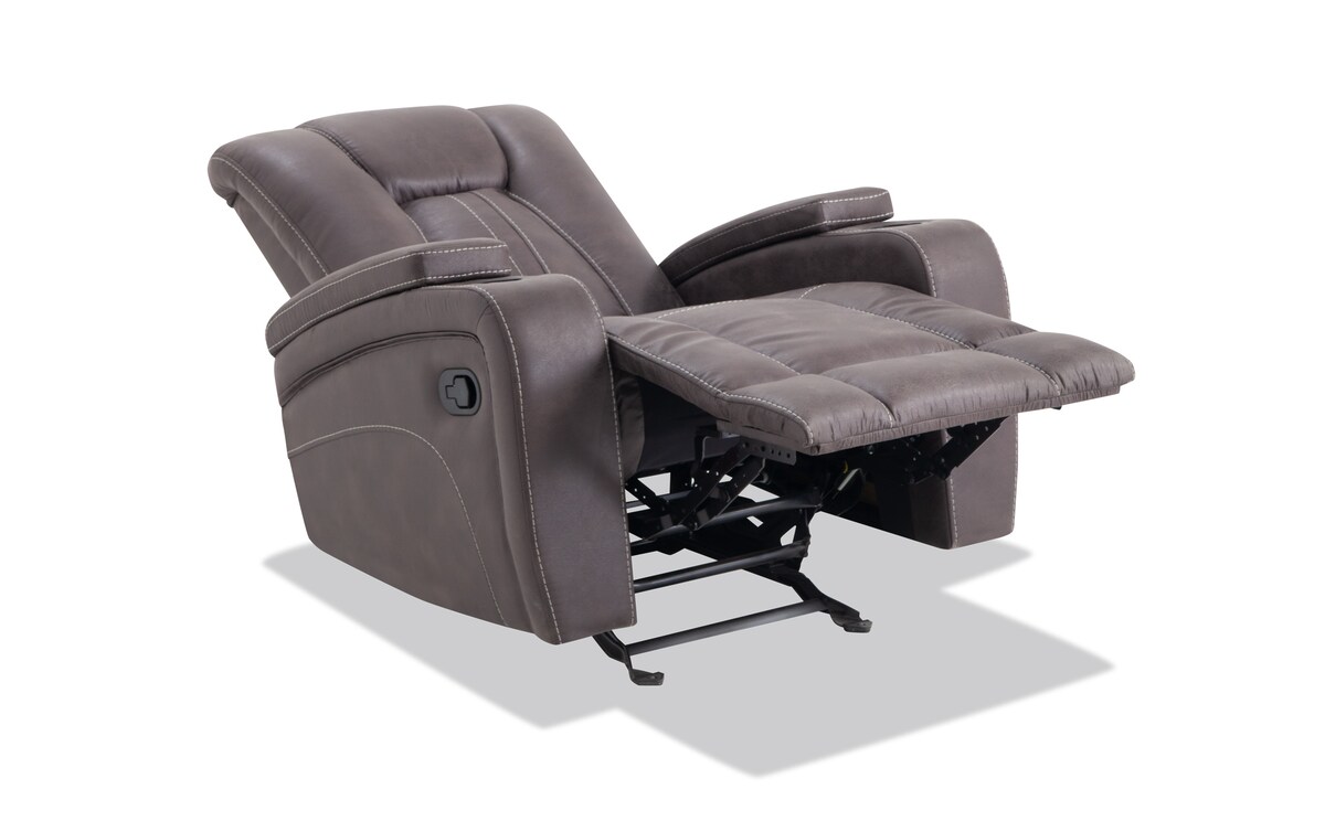 Viking Manual Reclining Sofa & Glider Recliner graphite_color