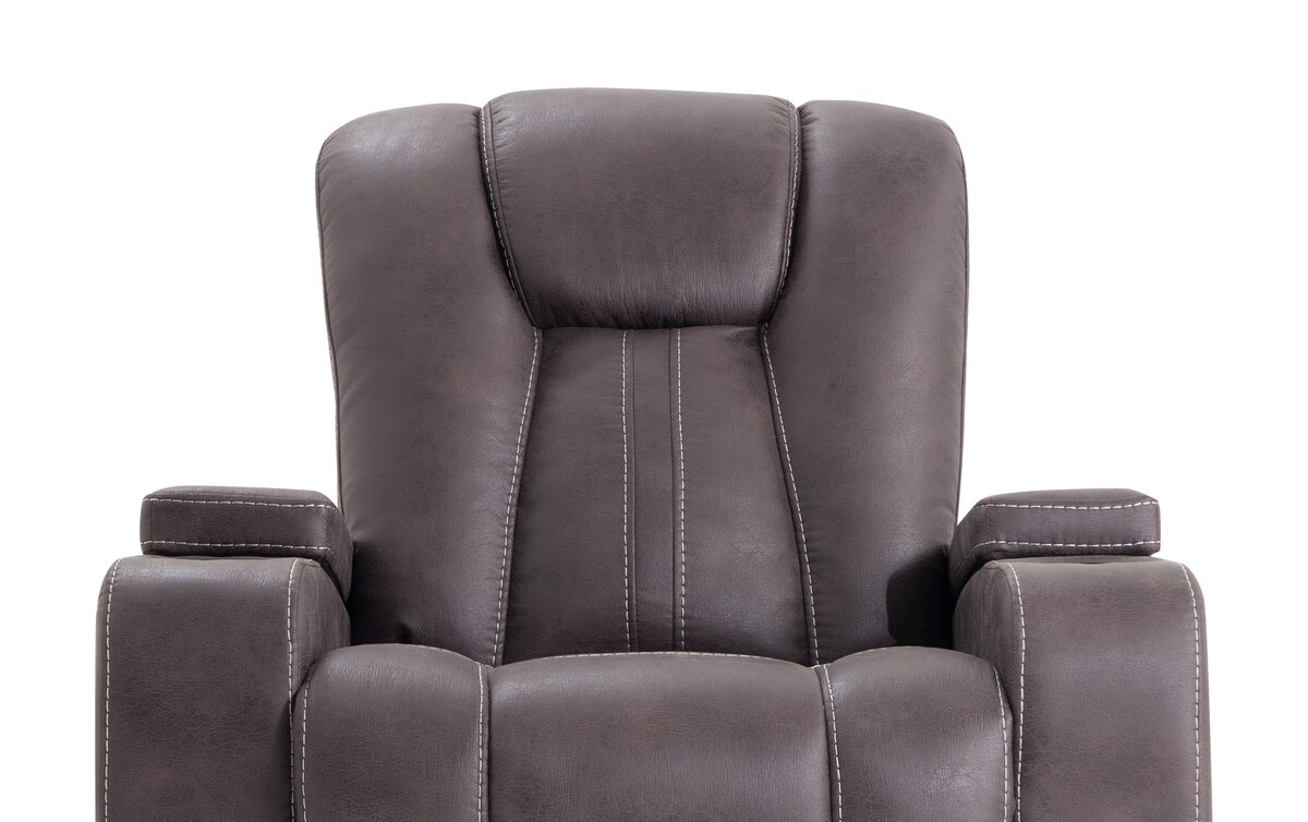 Viking Manual Reclining Sofa & Glider Recliner graphite_color
