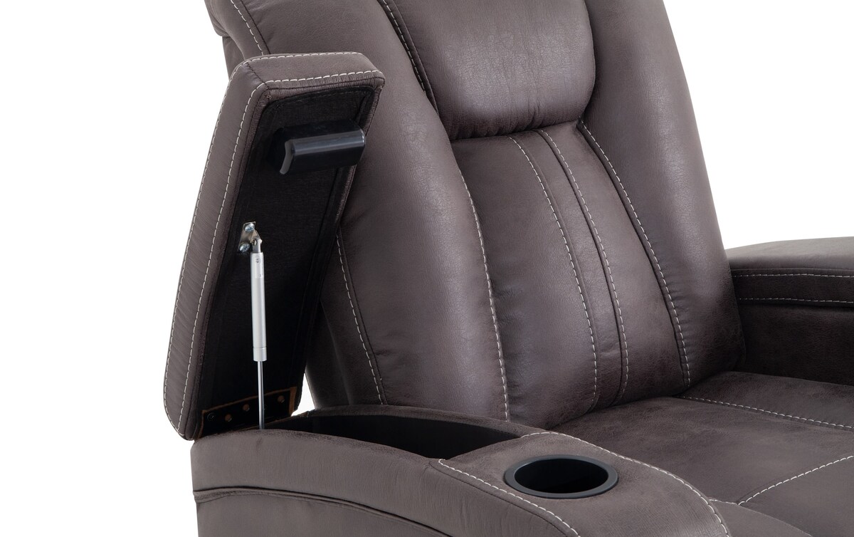 Viking Manual Reclining Sofa & Glider Recliner graphite_color