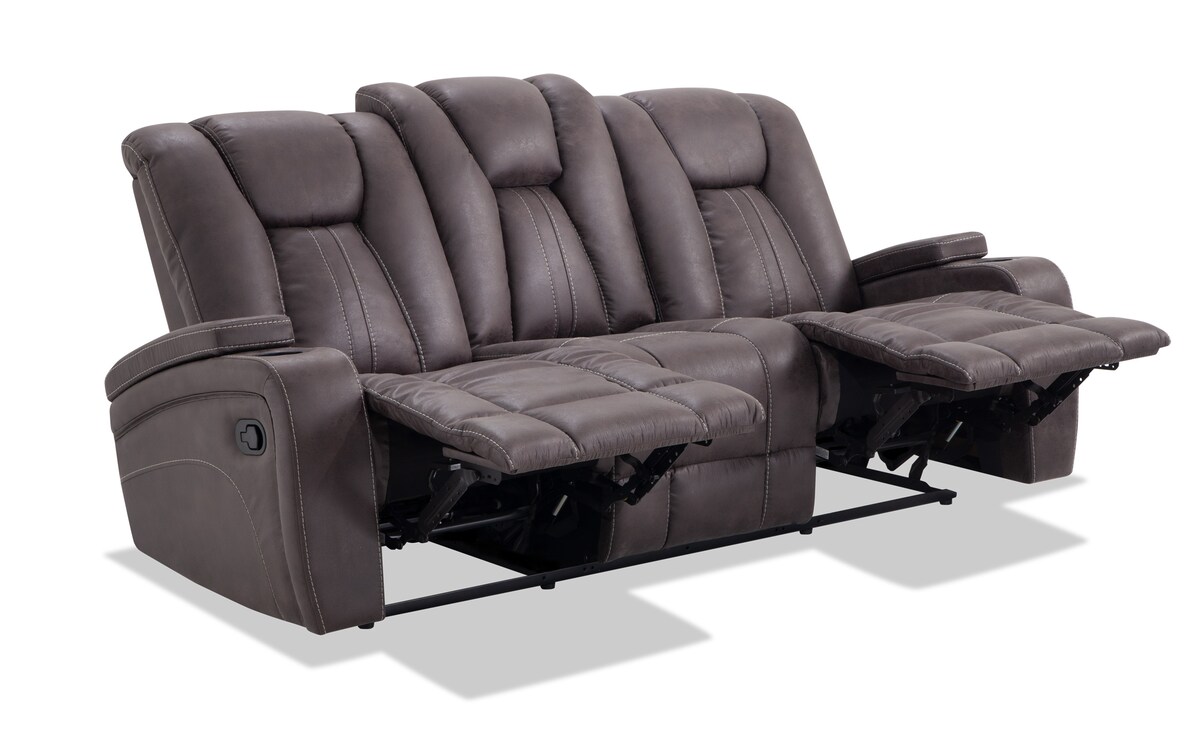 Viking Manual Reclining Sofa & Glider Recliner graphite_color