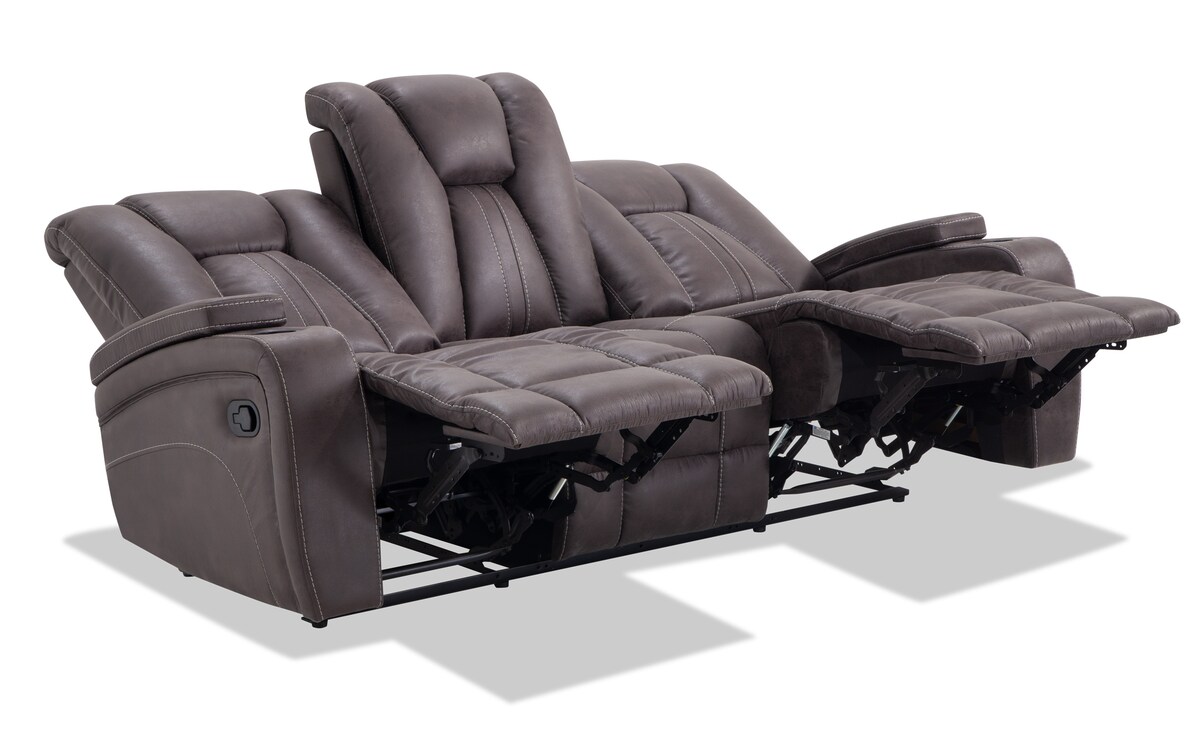 Viking Manual Reclining Sofa & Glider Recliner graphite_color