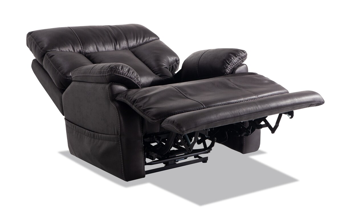 Touchdown Black LayFlat Power Recliner black_color