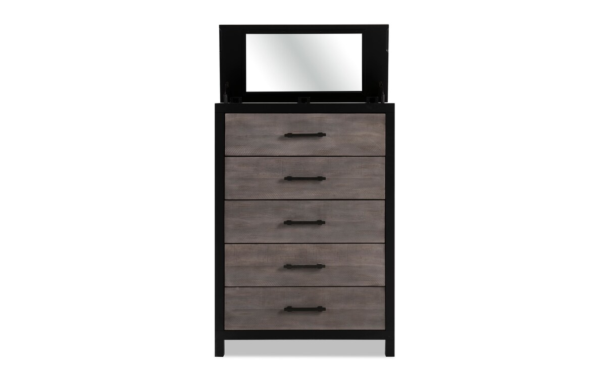 Fusion Black & Gray Queen Bedroom Set queen Bob's Discount Furniture & Mattress Stores