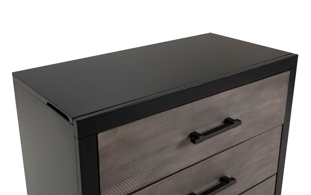 Fusion Black & Gray Queen Bedroom Set queen Bob's Discount Furniture & Mattress Stores