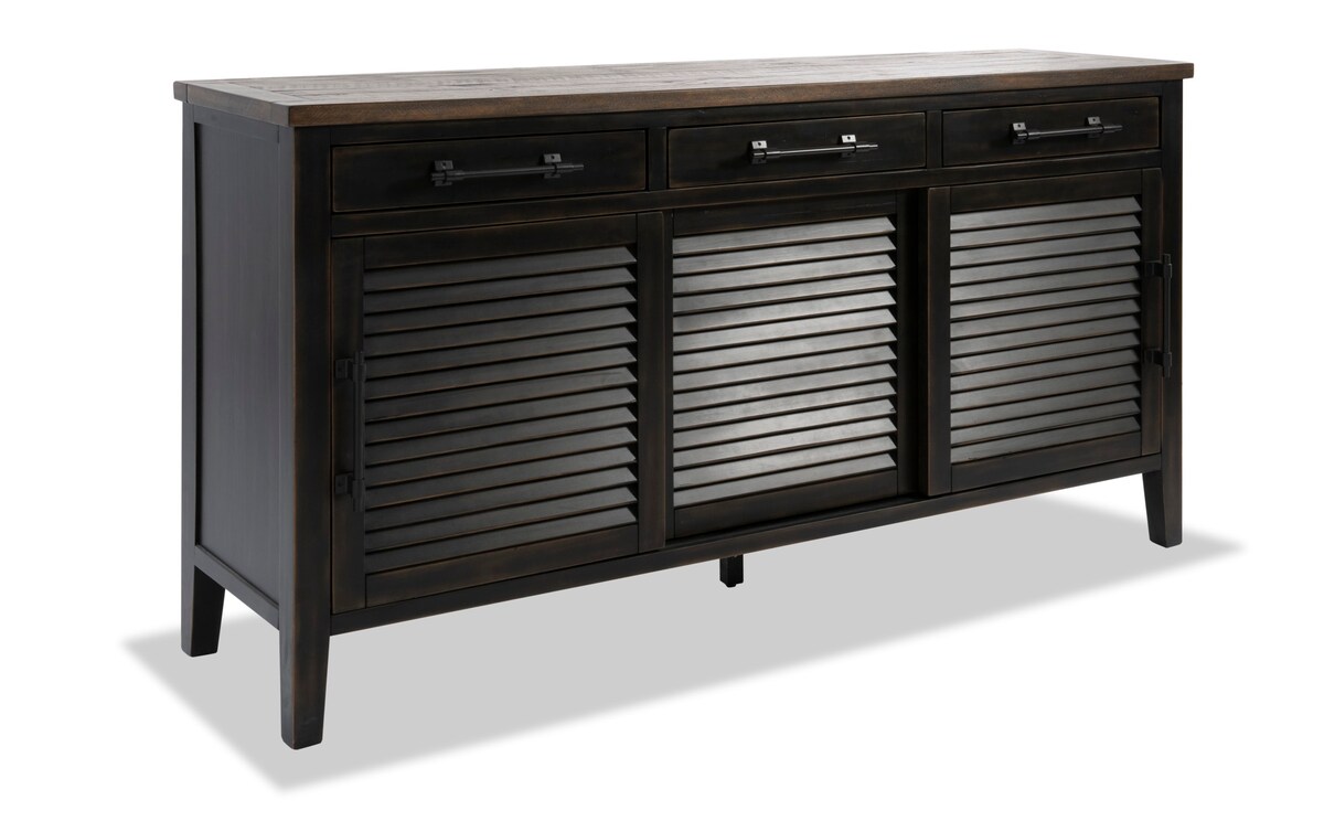 Shutter Black Sideboard black_finish