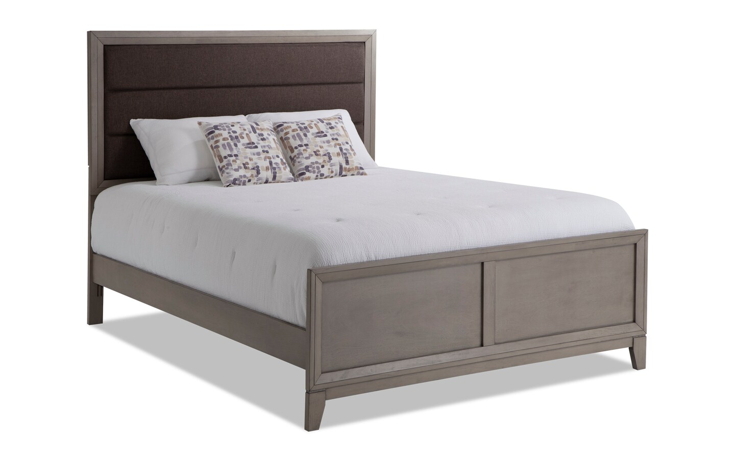 Tremont Queen Gray Panel Bed