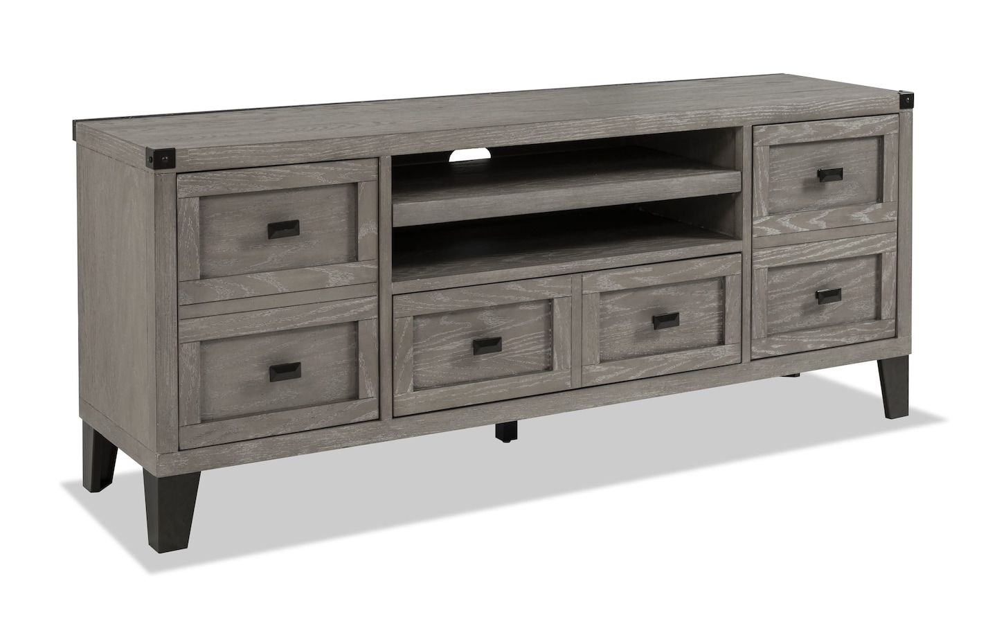 Wentworth Gray 64'' TV Console | gray_finish | Bob's Discount Furniture ...