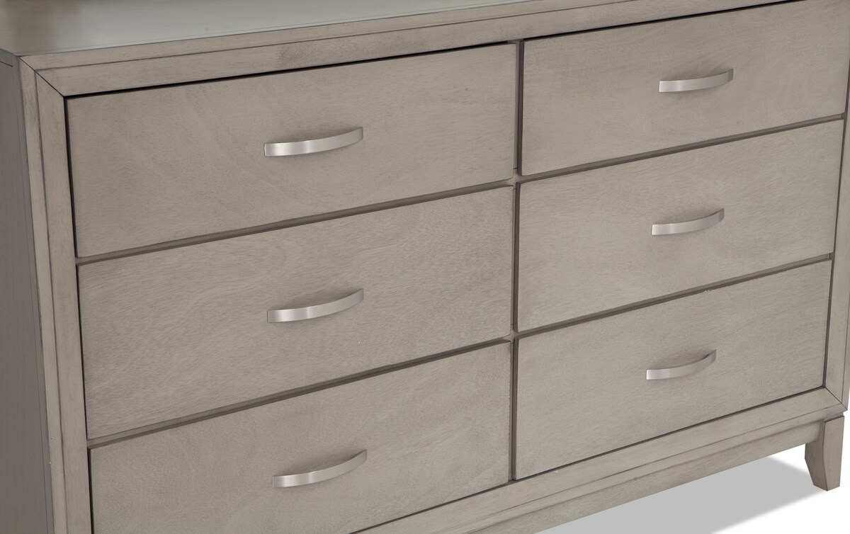 Tremont Gray 4 Piece Queen Gray Upholstered Bedroom Set queen