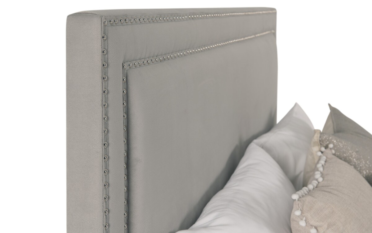 Tremont Gray 4 Piece Queen Gray Upholstered Bedroom Set queen