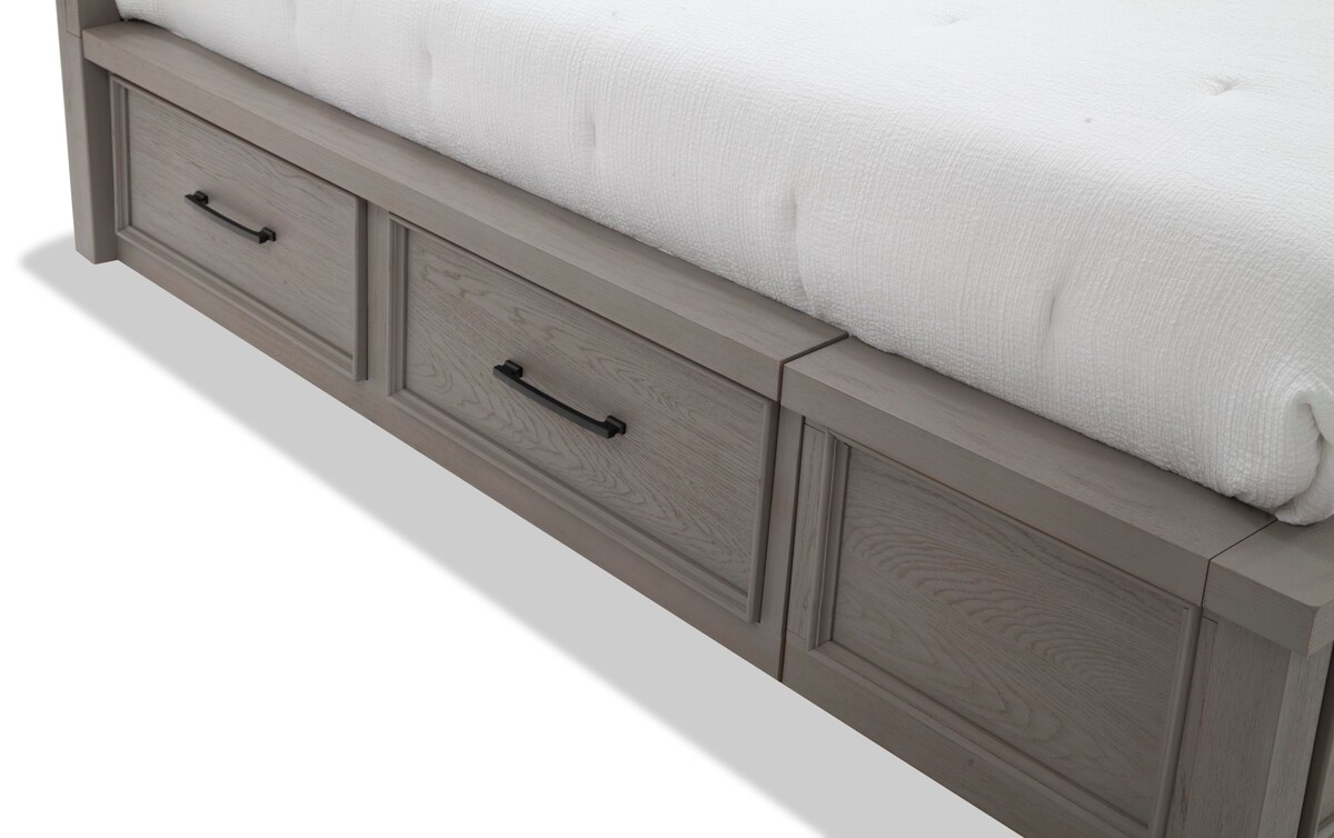 Hudson Full Gray Storage Bed full Bob's Discount Furniture