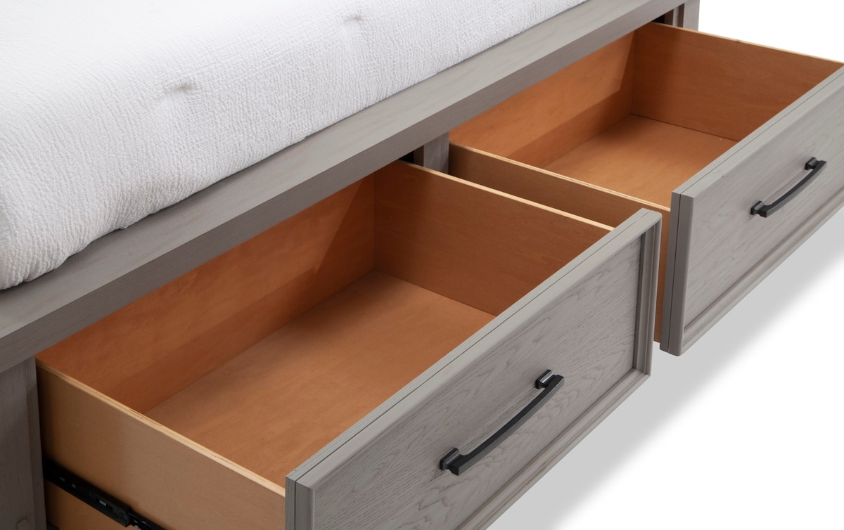 Hudson Full Gray Storage Bed full Bob's Discount Furniture