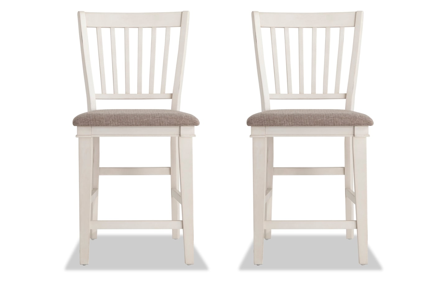 Montana Beige White Slat Back Counter Height Stool Set Of 2 Bob S   20067711 Gallery 01 Wide 