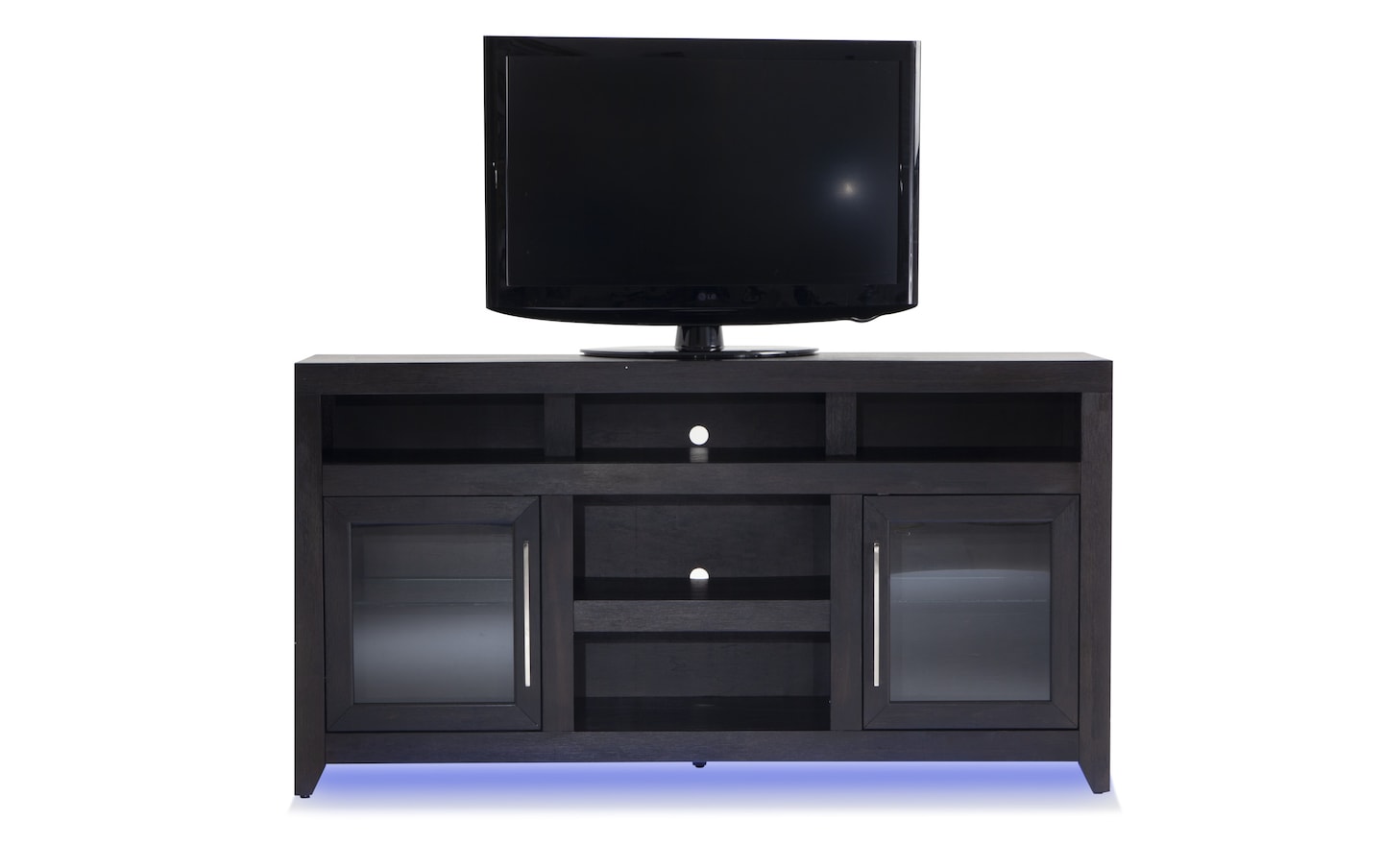 Cosmopolitan 65 Black Fully Assembled Storage TV Stand Bob s Discount Furniture Mattress Store