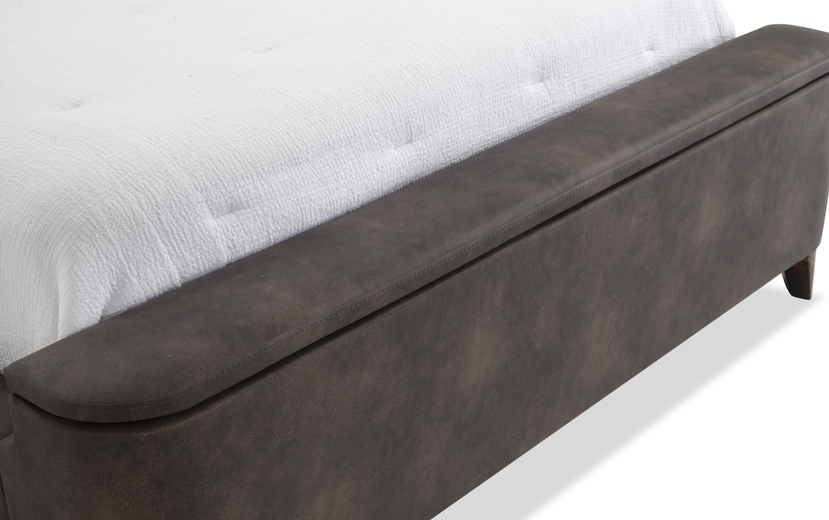 Belmont Queen Brown Upholstered Bed brown_color