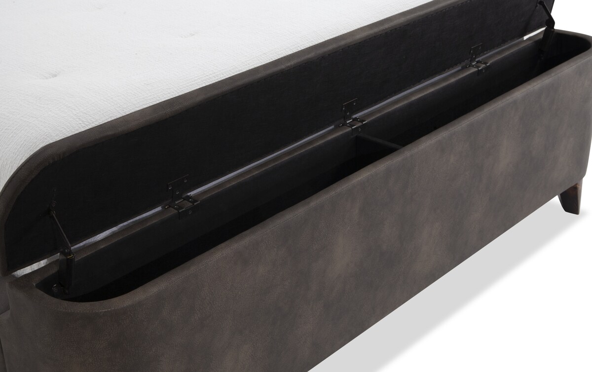 Belmont Queen Brown Upholstered Bed brown_color