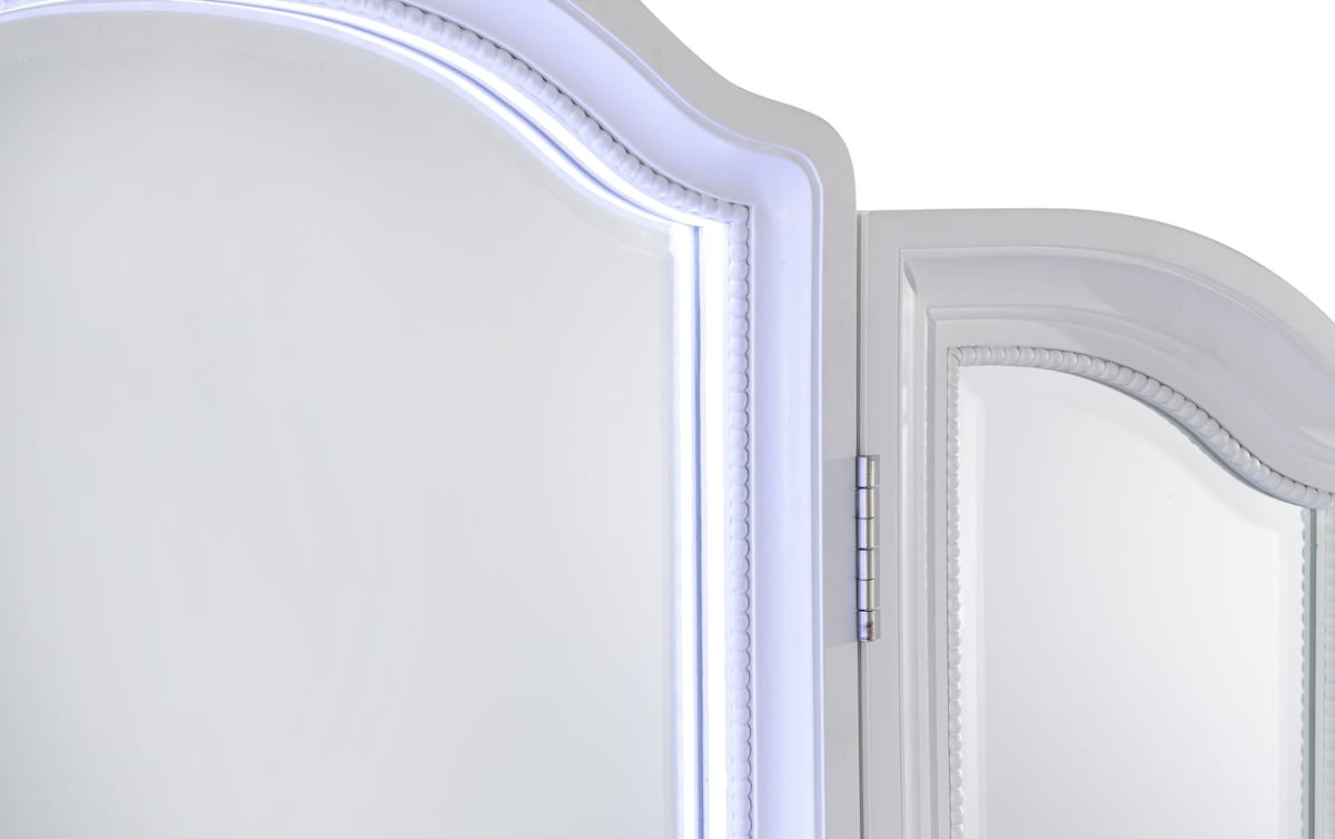 Madelyn White Vanity Set white_finish Bob's Discount Furniture