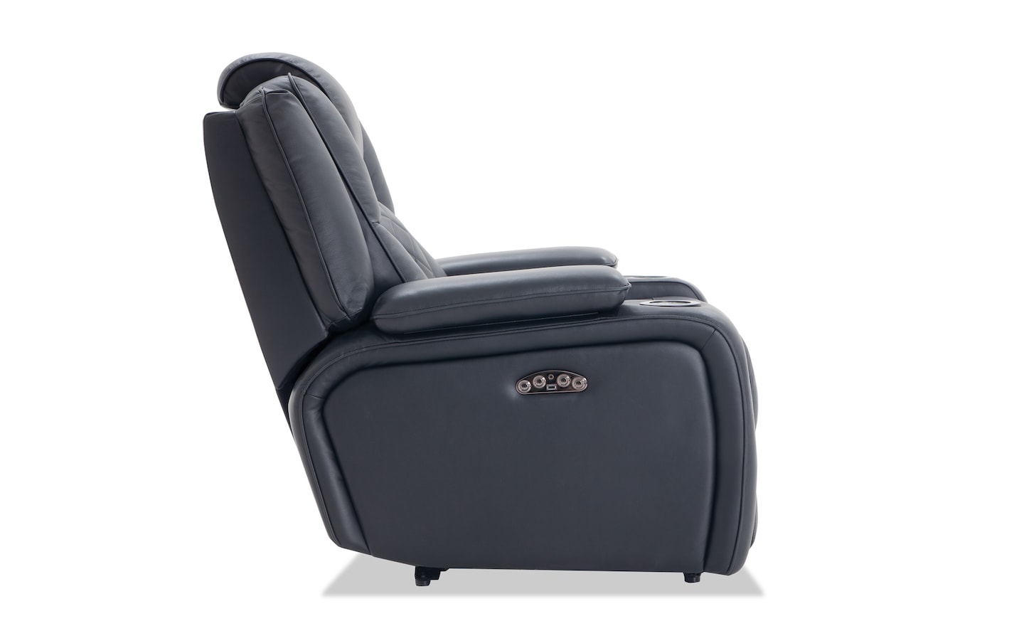 Panther Black Leather Power Recliner | Black_color | Bob's Discount ...