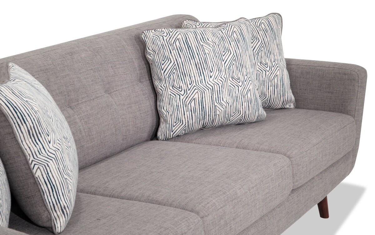 Bettie 86'' Steel Gray Sofa gray_color Bob's Discount Furniture