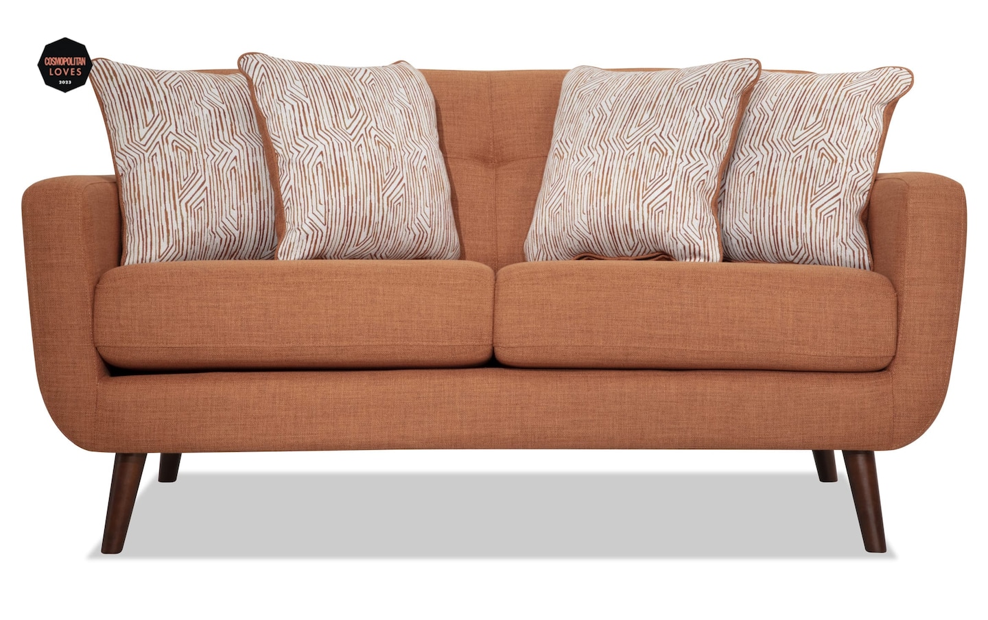 Bettie Russet 65 Loveseat