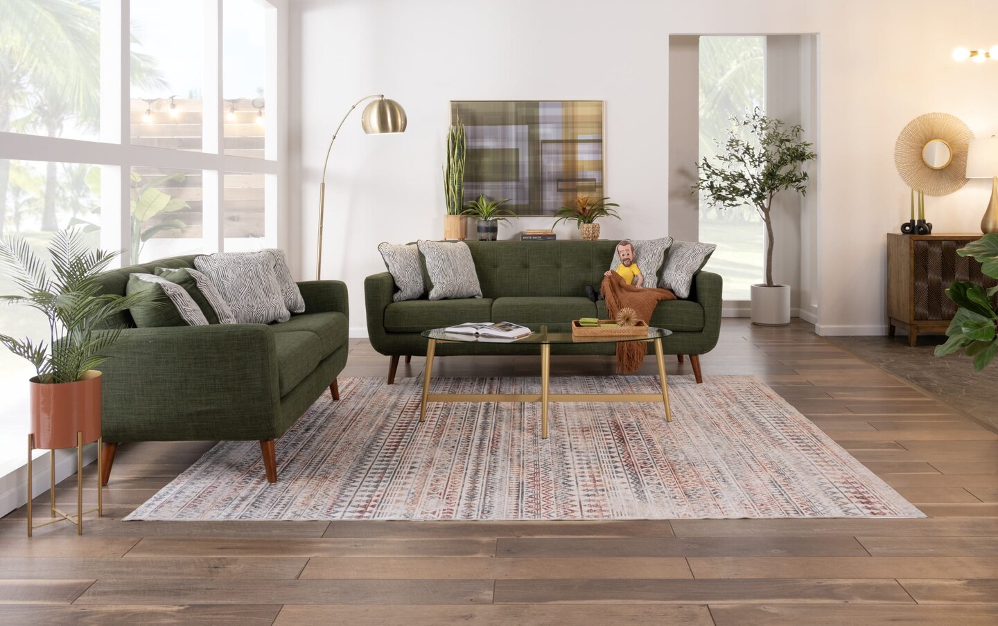 Avocado green couch discount