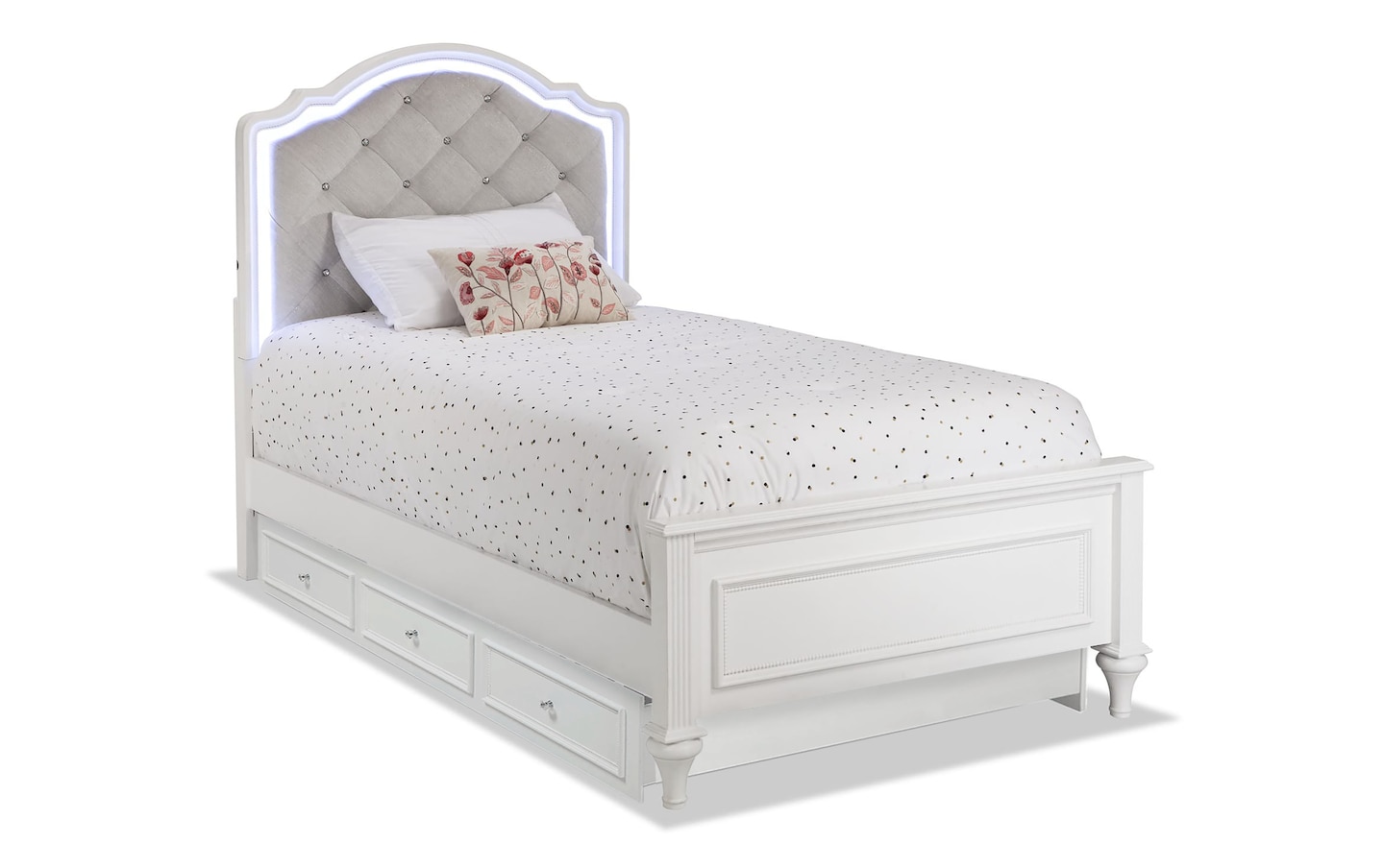 Bobs furniture twin bed set online