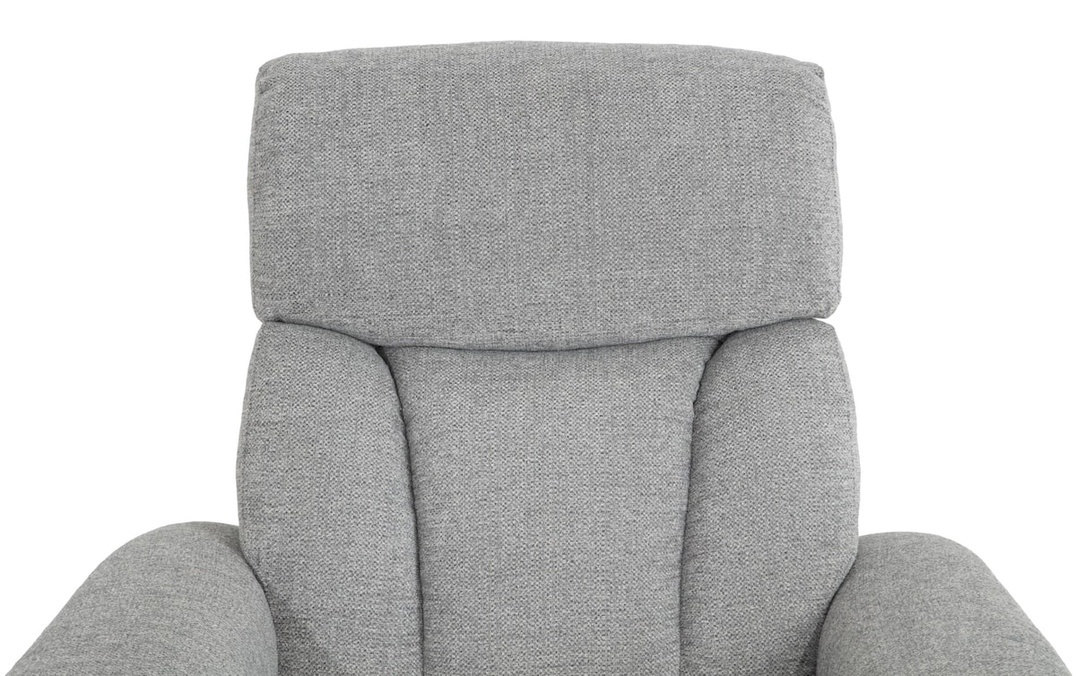 Brady Silver Glider Recliner silver_color