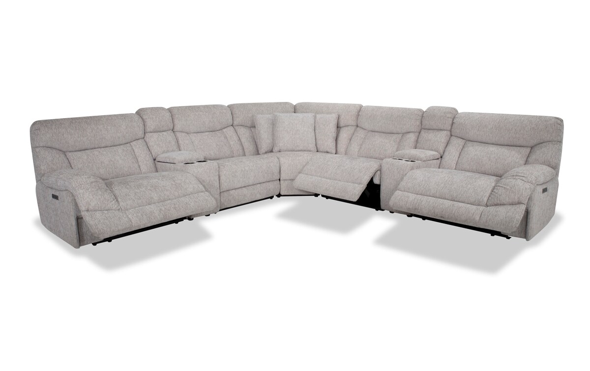 Everest 7 Piece Power Reclining Sectional lightgray_color