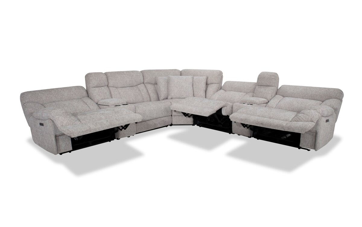 Everest 7 Piece Power Reclining Sectional lightgray_color