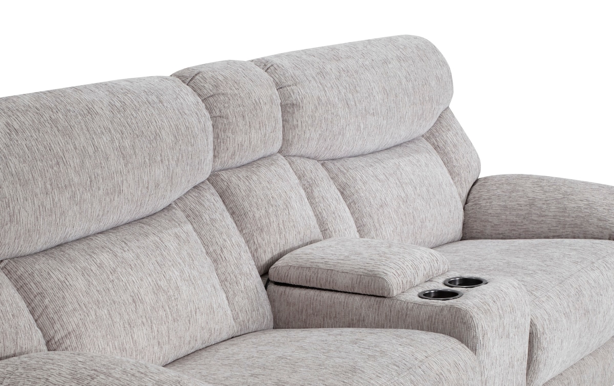 Everest Power Reclining Console Loveseat lightgray_color Bob's