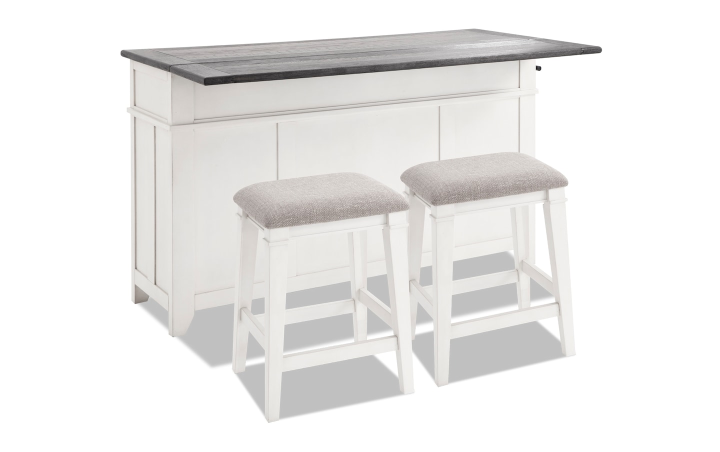 Montana White 3 Piece Kitchen Island Set White Finish Bob S   20071392 Gallery 02 Wide 