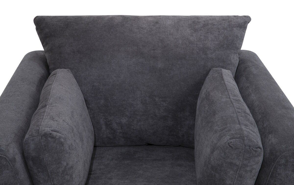 Virgo Charcoal Sofa & Chair charcoal_color Bob's Discount Furniture